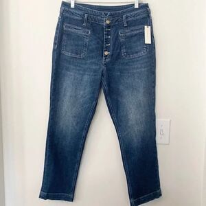 Anthropologie Buttonfly HR Slim Ankle Jeans 30